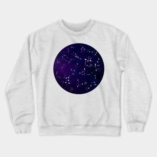 Constellations on a starry night Crewneck Sweatshirt